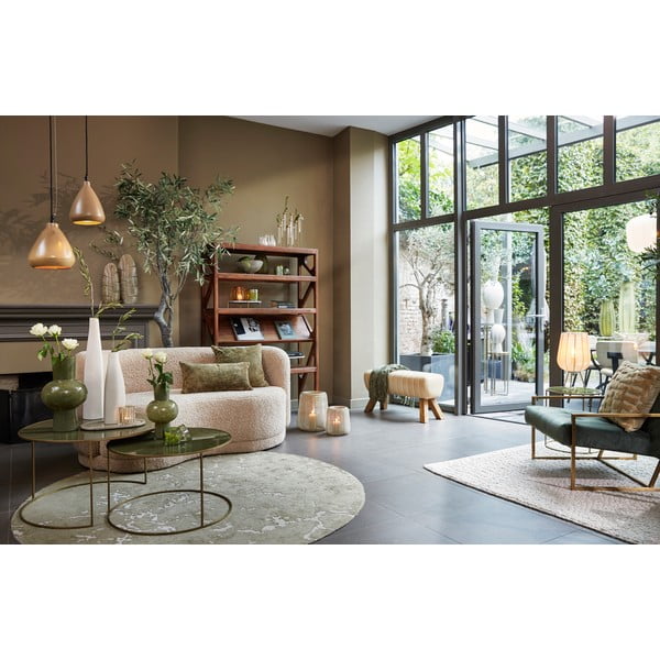 Khaki kerek szőnyeg ø 200 cm Sjors – Light & Living-image-2