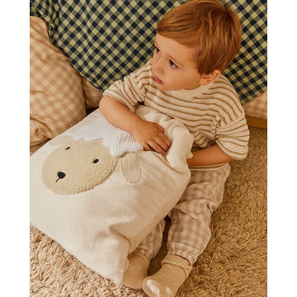 Pamut gyerek párnahuzat 45x45 cm Milu – Kave Home-image-1