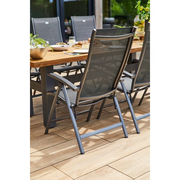 Sötétszürke fém kerti szék Salvatore – Hartman-image-1