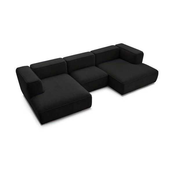 Fekete sarokkanapé Zephyr – Bobochic Paris-image-4