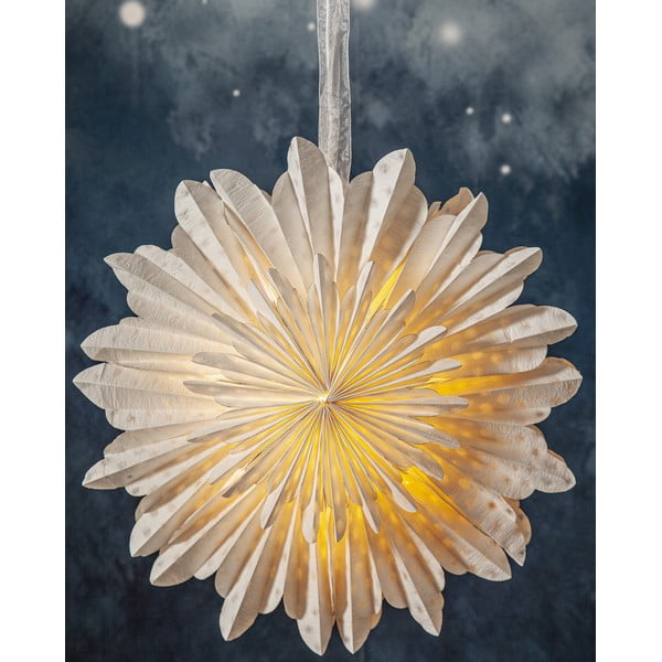 Fehér fénydekoráció karácsonyi mintával Cloud – Star Trading-image-2