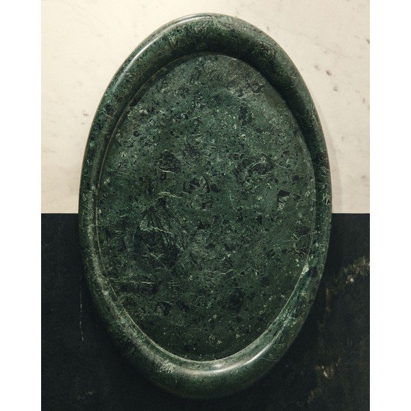 Márvány dekoratív tálca 28x43 cm Lenorel – Kave Home-image-3