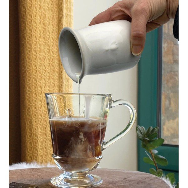 Krémszínű kőedény tejkiöntő 200 ml Abeille – La Rochére-image-1