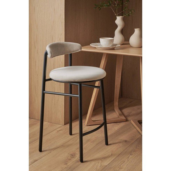 Bézs fém bárszék (ülésmagasság 66 cm) Doggi – Ellos Home-image-1