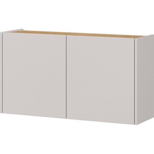 Krémszínű függő szekrény tölgyfa dekorral 93x52x29 cm Libbiano – Germania