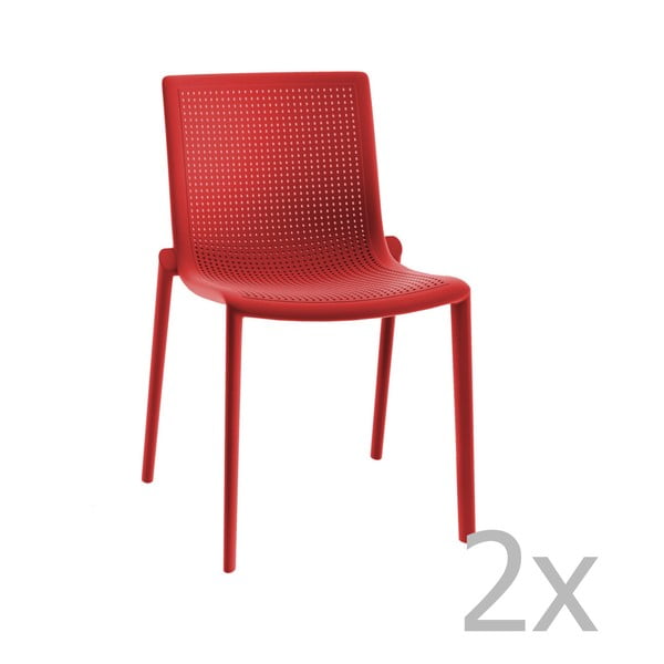 Beekat Simple 2 db piros kerti szék - Resol