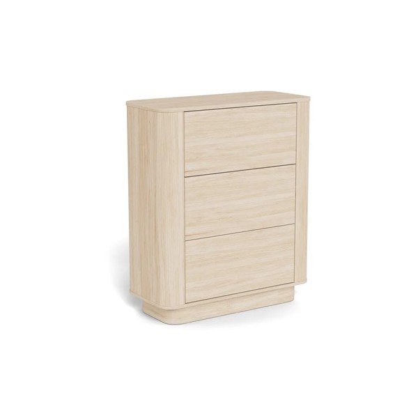 Világos natúr színű komód tölgyfa dekorral 90x107x40 cm Atmore – Actona