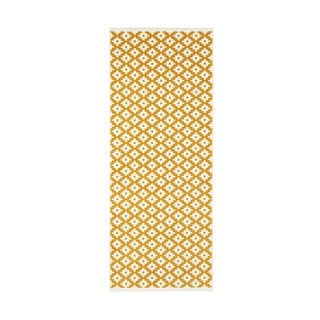 Celebration Lattice krémszínű-sárga futószőnyeg, 80 x 250 cm - Hanse Home