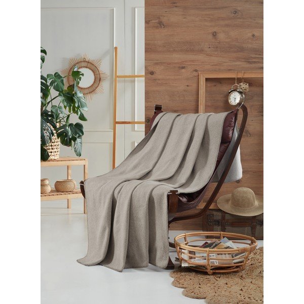 Szürke fleece takaró 130x170 cm Brighton – Mijolnir-image-1