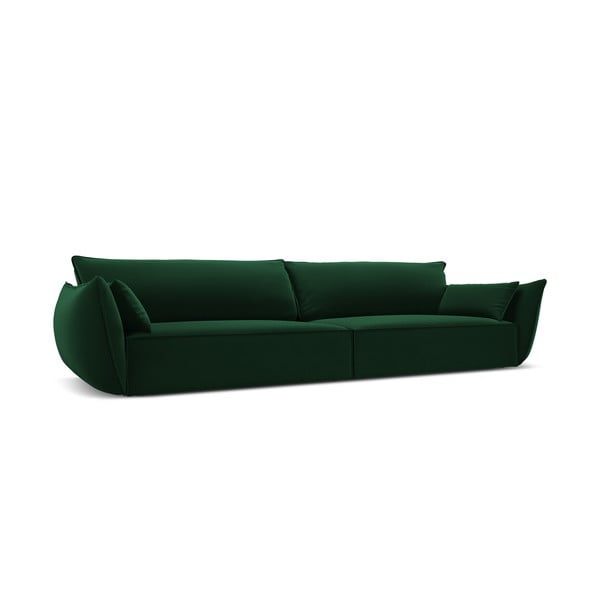 Sötétzöld bársony kanapé 248 cm Vanda – Mazzini Sofas-image-2