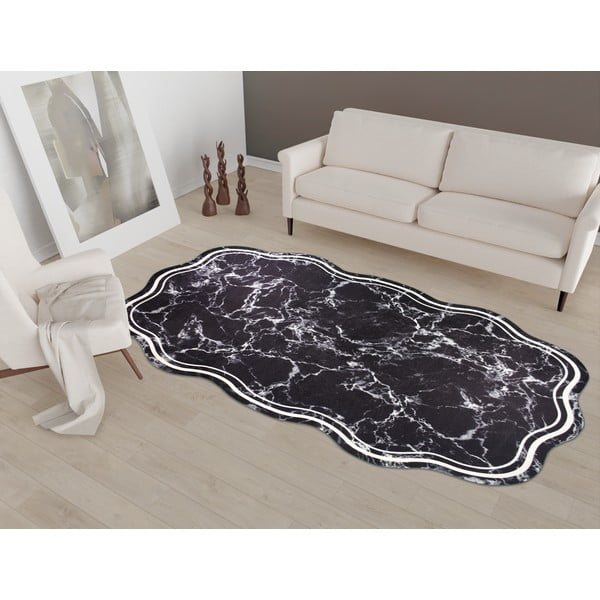 Fekete futószőnyeg 200x80 cm - Vitaus-image-1