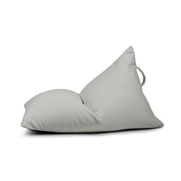 Világosszürke buklé gyerek babzsákfotel Razzy – SLOWDOWN