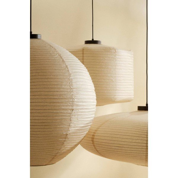 Bézs papír függőlámpa ø 60 cm Siv – Jotex-image-3