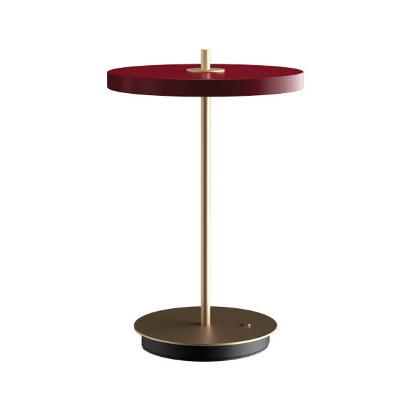 Piros LED dimmelhető asztali lámpa fém búrával (magasság 31 cm) Asteria Move – UMAGE