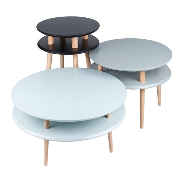 UFO fehér dohányzóasztal, Ø 70 cm - Ragaba-image-2