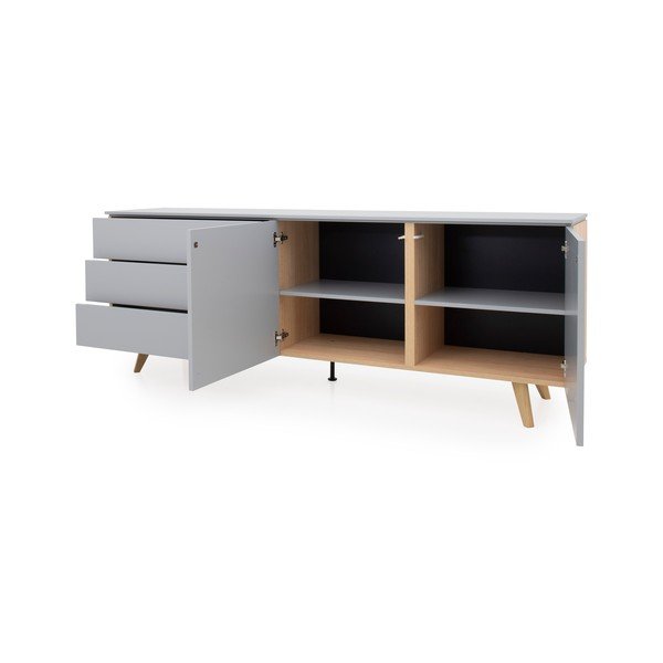 Plain szürke komód, szélesség 210 cm - Tenzo-image-2