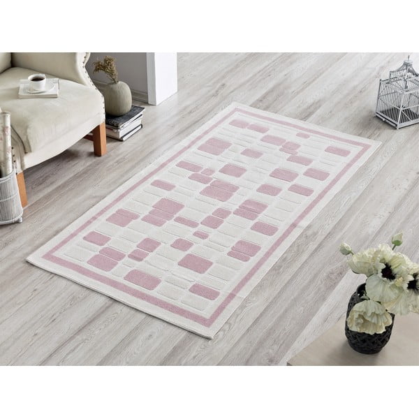 Pink Tiles szőnyeg, 100 x 150 cm