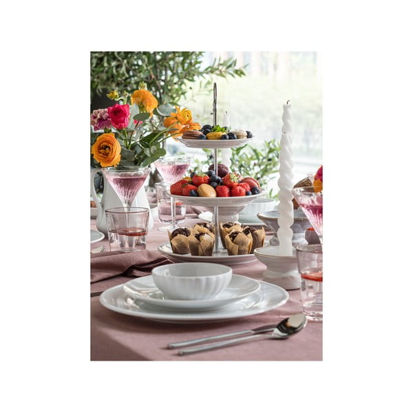 Ezüstszínű rozsdamentes acél evőeszköz készlet 16 db-os Fuga – Gense-image-3