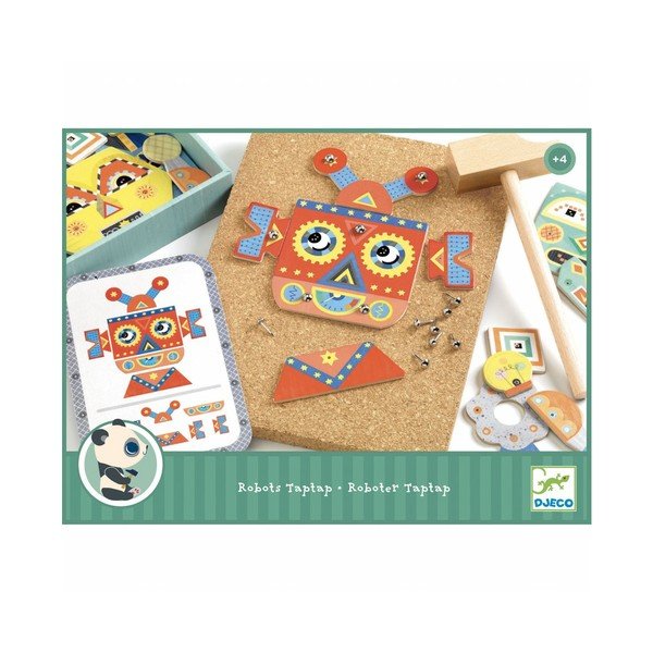 Robotok fa építőjáték - Djeco-image-2
