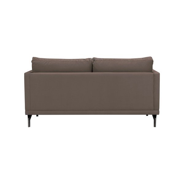 Jupiter barna kétszemélyes kanapé, fekete lábakkal - Windsor & Co Sofas-image-3