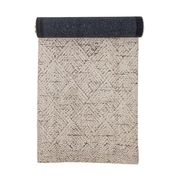 Krémszínű pamutkeverék futószőnyeg 75x245 cm Saxo – Bloomingville-image-4