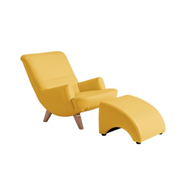 Brandford citromsárga műbőr lábtartó - Max Winzer-image-2