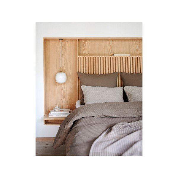 Wave Knit bézs pamut és gyapjú keverék párna, 40 x 60 cm - Södahl-image-2