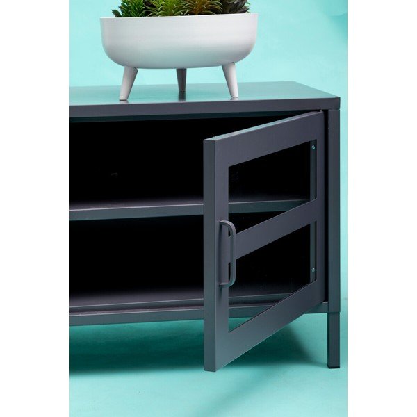 Szürke acél TV-állvány 150x50x45 cm Acier – Premier Housewares-image-4