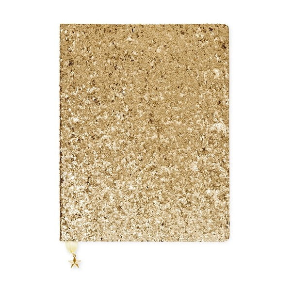 All That Glitters Star aranyszínű jegyzetfüzet - GO Stationery