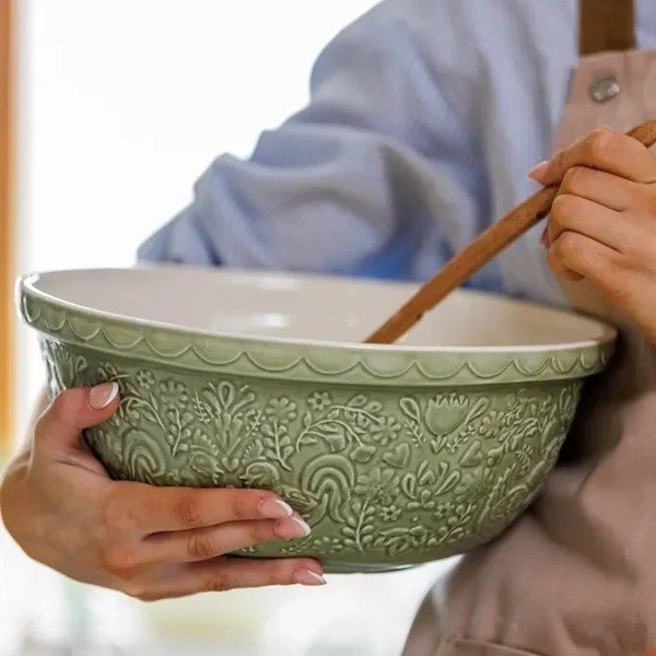 Zöld kerámia tál ø 29 cm Home to Roost – Mason Cash-image-1