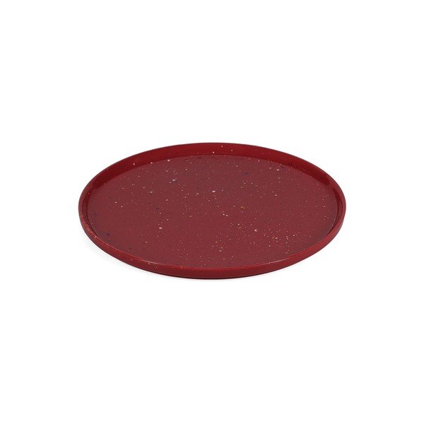 Borvörös porcelán tányér ø 25 cm Fika – ONA-image-3