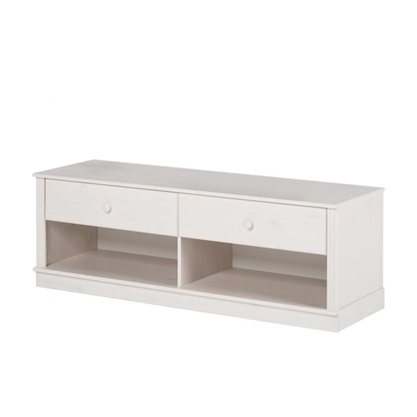 Fehér borovi fenyő TV-állvány 137x47 cm Anita – Støraa-image-2