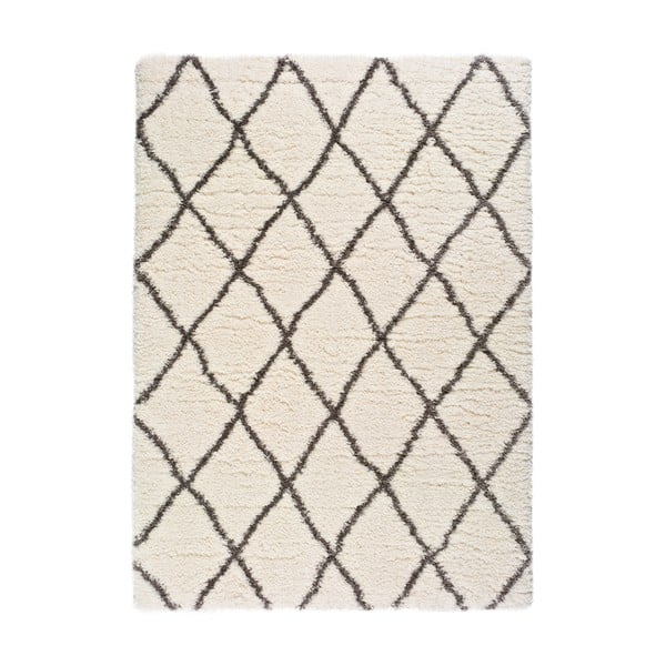 Samira White fehér-szürke szőnyeg, 60 x 120 cm - Universal