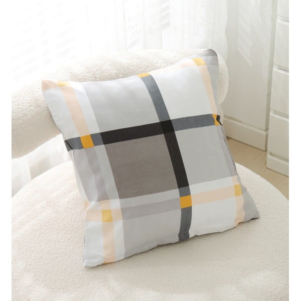 Barna-krémszínű egyszemélyes háromrészes mikroszatén ágyneműhuzat 140x200 cm Henry – My House-image-3