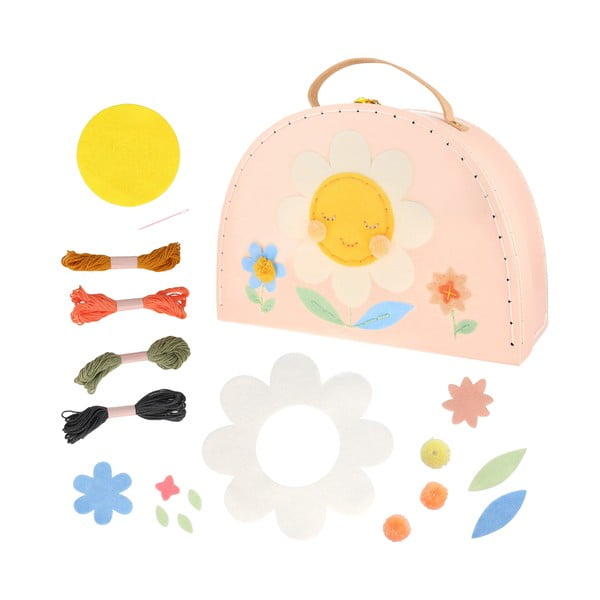 Kreatív készlet Flower Embroidery Suitcase – Meri Meri