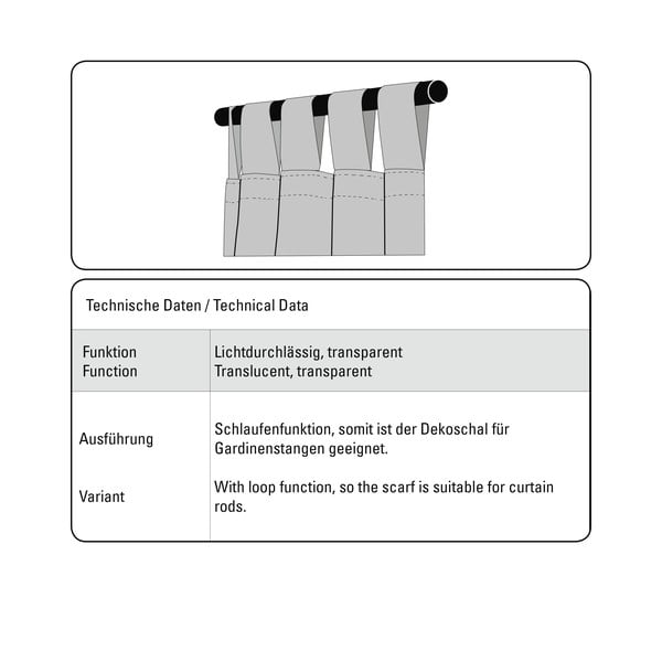 Fehér átlátszó függöny 245x140 cm Voile - Gardinia-image-3