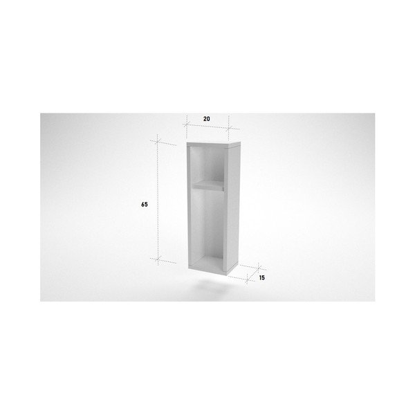 Turra fehér fali polc/éjjeliszekrény-image-1