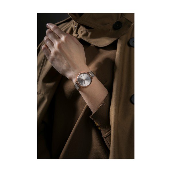 Diamond női karóra, 1 db gyémánttal és rozsdamentes acélszíjjal - Walter Bach-image-1