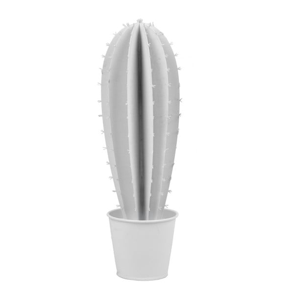 Kaktusz formájú fém dekoráció, magasság 28 cm - Ego Dekor