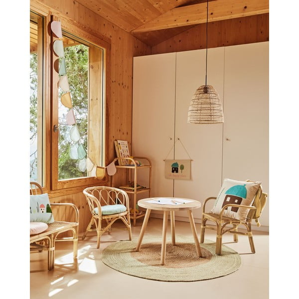 Ormela rattan gyerek polcos állvány, 40 x 80 cm - Kave Home-image-4