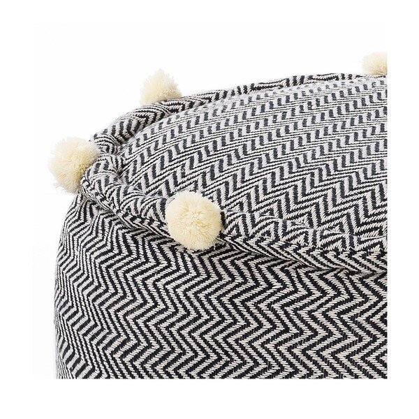 Fekete-fehér puff Canazei – Tomasucci-image-2