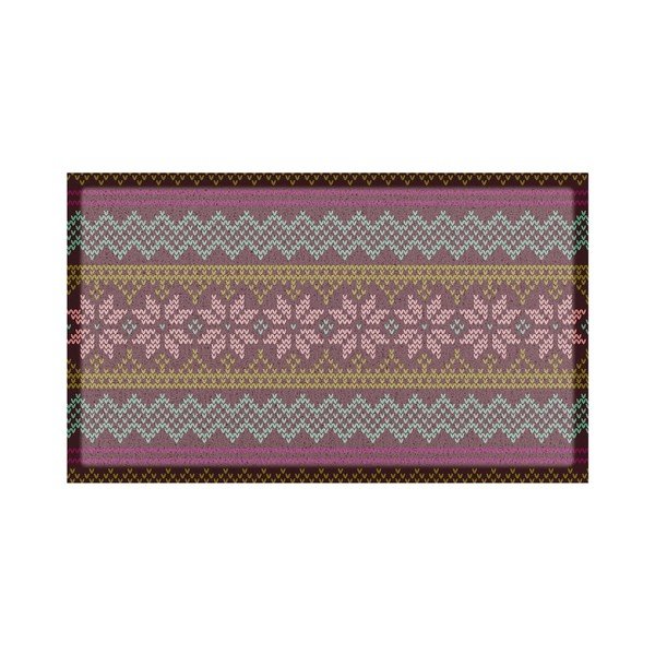 Újrahasznosított műanyag lábtörlő 40x70 cm Fair Isle  – Artsy Doormats