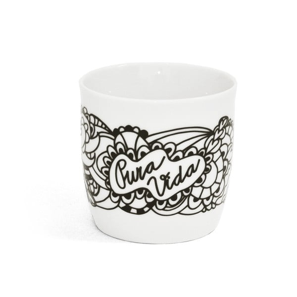 Fehér-fekete bögre 260 ml Pura Vida – Bonami-image-2