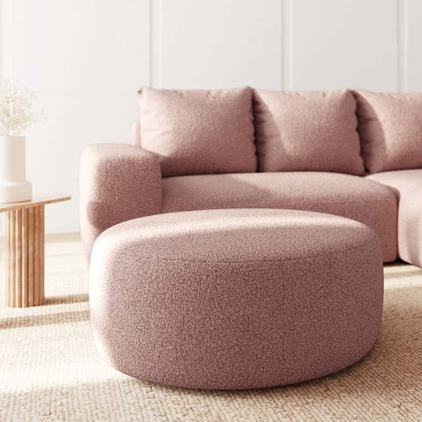 Rózsaszín buklé lábtartó Monce – Rodier-image-2