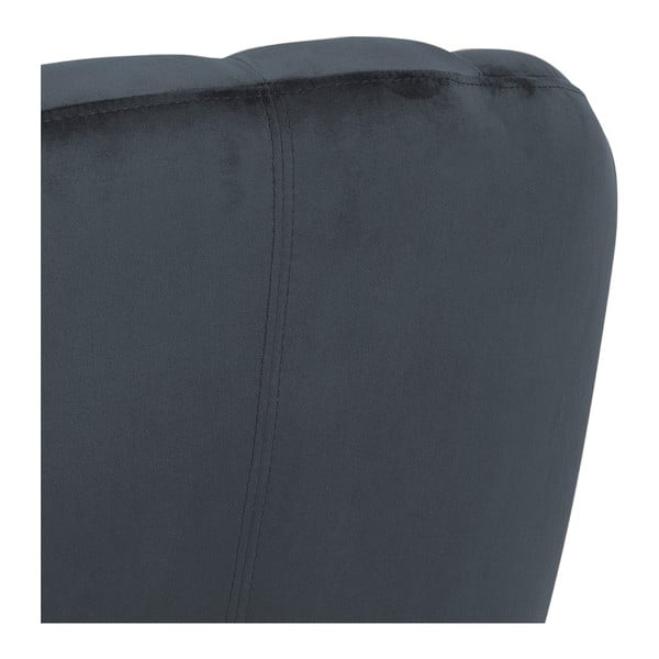 Daniella sötétszürke bársony fotel - Actona-image-2