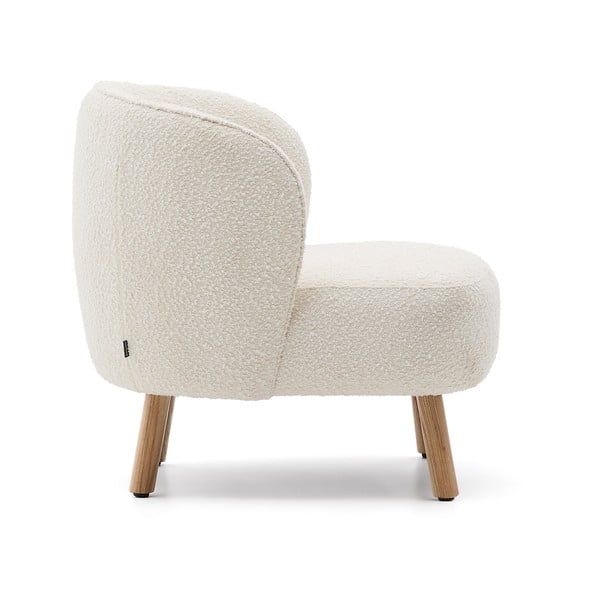 Krémszínű buklé fotel Ulit – Kave Home-image-3