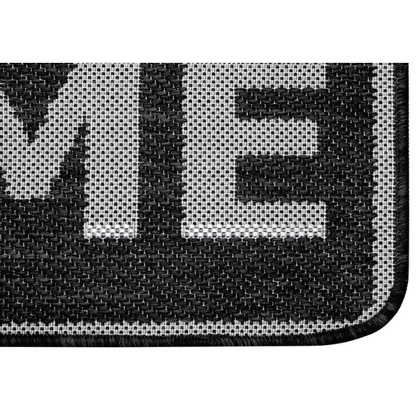 Weave Smiley Welcome antracitszürke lábtörlő, 50 x 80 cm - Hanse Home-image-1