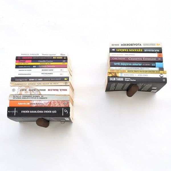 Fekete fém polc készlet 2 db-os 21 cm Rod – Kalune Design-image-4