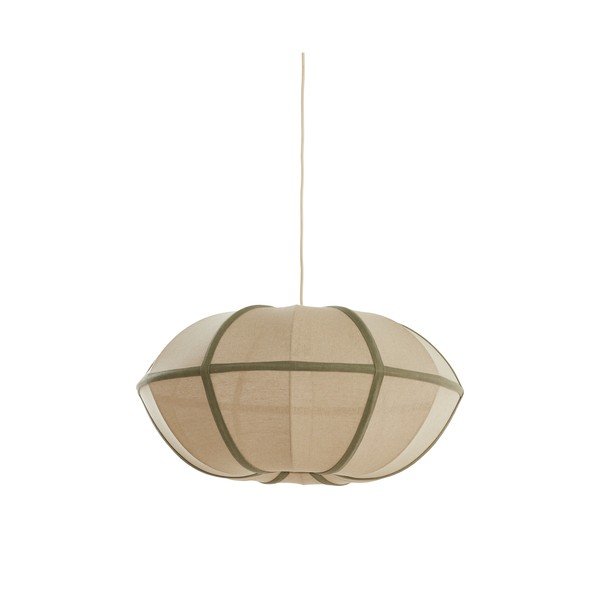 Krémszínű függőlámpa textil búrával Mirelys – Light & Living