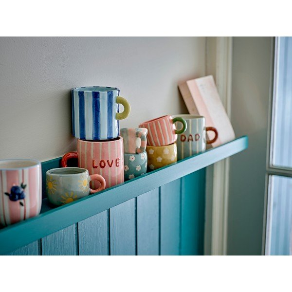 Világoszöld-világos rózsaszín kerámia eszpresszó csésze 110 ml Nini – Bloomingville-image-3